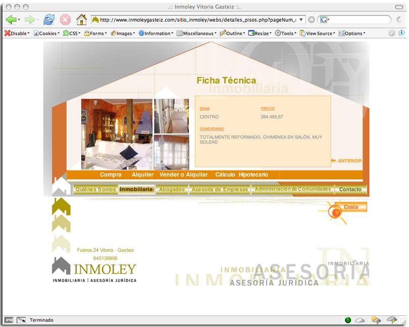 pantallazo de inmoley